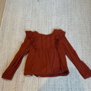 Cat & Jack Rust Long Sleeve Kids Top